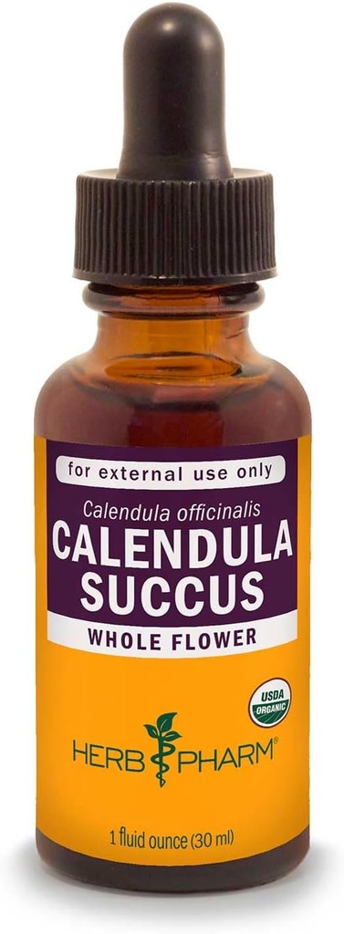 Herbm Pharm, Küçük Ağrı Desteği için Organik Calendula Succus Sıvı Topical Extract for Minor Pain Support - 1 Ounce