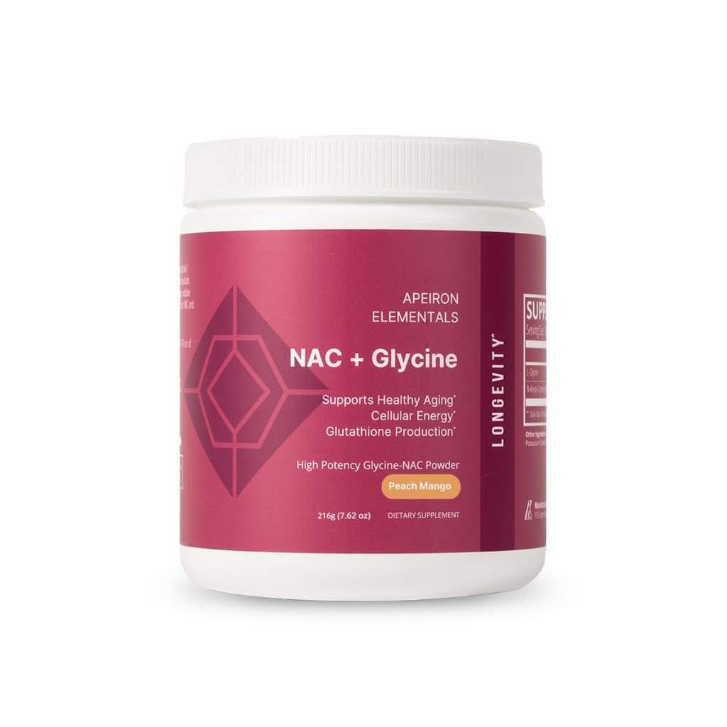 NAC + Glycine Powder - 2500mg - Παραγωγή γλουταθειόνης, Ανοσολογική Υποστήριξη, & Κυτταρική Ενέργεια
