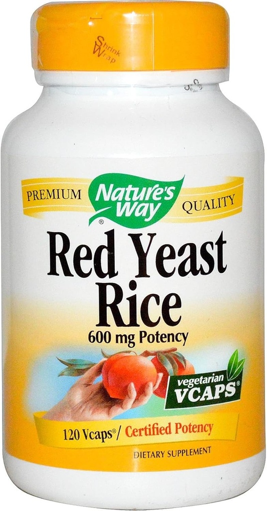 Nature's Way Red Yeast Rice, 500 mg 120 Vegetarian Capsules