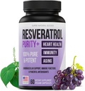 Trans-Resveratrol Tam Olarak Purified & Bio kullanılabilir Antioksi Supplement for Unique SIRT1 Aktivasyon - Hücresel Onarım, Longevity, Brain, Heart, DNA - 60 Capsules