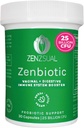 ZENZSUAL Zenbiotic Probiotics Υποστήριξη για τις γυναίκες – 25 δισεκατομμύρια CFU, Κολπική Υγεία & pH Υποστήριξη Ισορροπίας, Odor & Yeast Control, Gut & Digestive Υγεία, Urinary Comfort, Ορμονική Ισορροπία, 30 κάψουλες Vegan