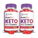 Justified Laboratories (2 Pack Pure Slim DW ACV Gummies Advanced Formula 1000MG PureSlim Keto Gummies Apple Cider Vinegar Formula B12 Vegan Non GMO 120 Gummys
