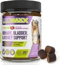 Dog Urinary Tract Enfeksiyon Tedavisi, Bladder & Kidney Köpeklere Destek, Güçlü Pet Care, Natural Soft Chews with Cranberry & Glucosamine, Made in the USA, Chicken Flavor, 90 Count, 1 Pack