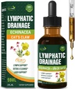 Cleavers Lymphatiage Drops Gelişmiş Lymph System Detox Cleanse, Echinacea, Milk Thistle, Cats Claw, Turmeric, Dandelion, Burdock Immune Support Supplement. 2oz
