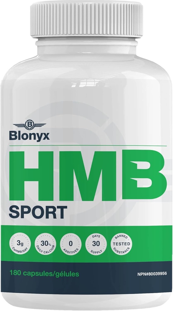 HMB Sport Κάψουλες - 3g Καθημερινή υψηλής καθαρότητας HMB, Βελτιώνει την απόδοση & την αποκατάσταση, μειώνει τη μυϊκή λύπη, 30-Ημέρα προσφοράς