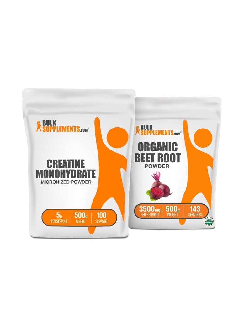BulkSupplements Kretine + Organik Arıt Kök Toz 500g Log