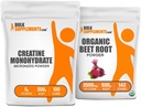 BulkSupplements Kretine + Organik Arıt Kök Toz 500g Log