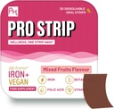 PROSTRIP® Iron+ AB-Fortis® 14mg, C, B1, B2, B6, Folic Acid, Beetroot, Spinach ve Tart Cherry - 30 Oral Vegans - Su İhtiyaç Yok - Prowise Health
