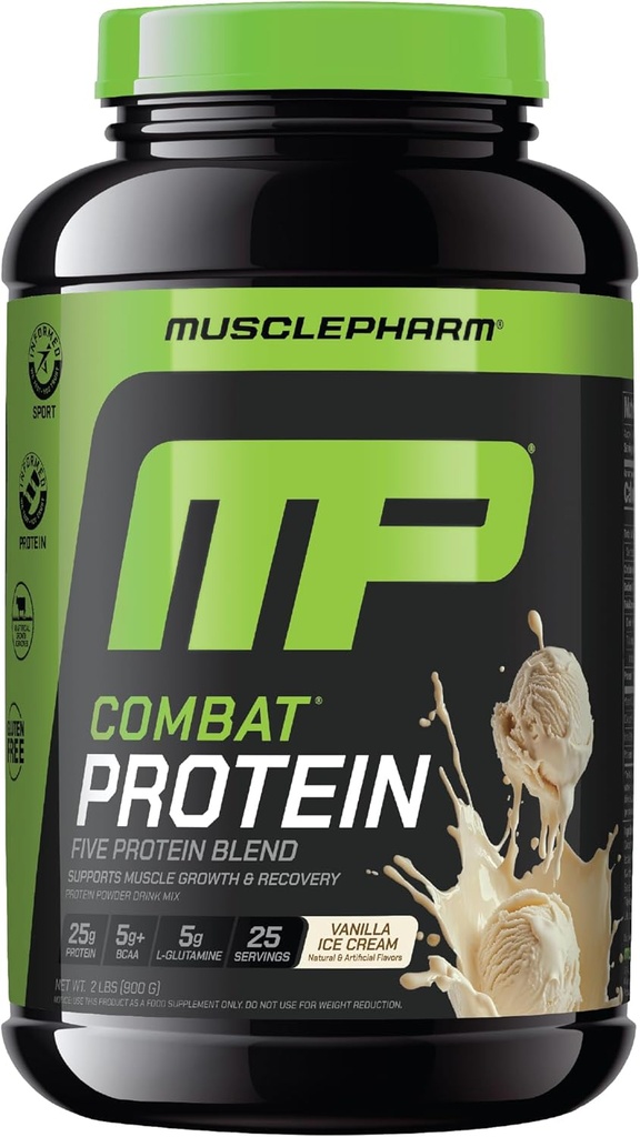 KasPharm Protein Tozu ile Mücadele Ediyor, Vanilla Flavor, Yakıtlar Ürün Çalışmaları için Kaslar, 5 Protein Kaynağı Whey Protein Isolate & Egg Albümin, Gluten Free, 2 lb, 25 Hizmetler