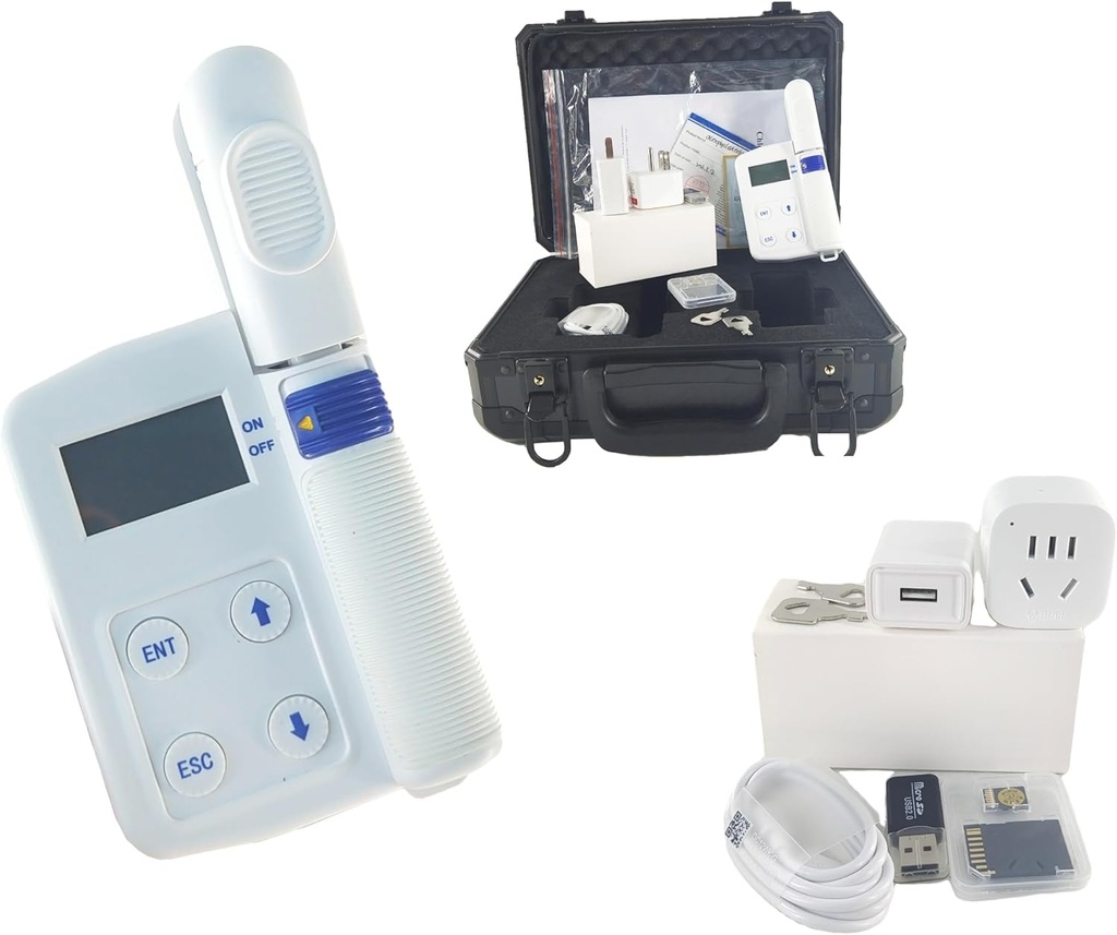 Dijital klorophyll Content Metre Plant Chlorophyllgen Content Leaf Sıcaklık Ölçümü 0.0-99.99SPAD Nitrogen 0.0-99.99 mg/g Sıcaklık -10-99.9°C