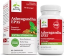 Terry Natural Ashwagandha EP35 Ekstra Kuvvet - Uyku Desteği için Herbal Supplement - Yardım Sağlıklı Stres Cevap - Endurance & Enerji Desteği - 60 Capsules (60 Hizmet)