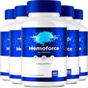 Memoforce Brain, Memoforce Hills, Memoforce Reviews, Memoforce Supplement, Memoforce Caps Advanced Formula for Memory & Focus - Maximum Strengt - Brain Health Support (5 Pack)