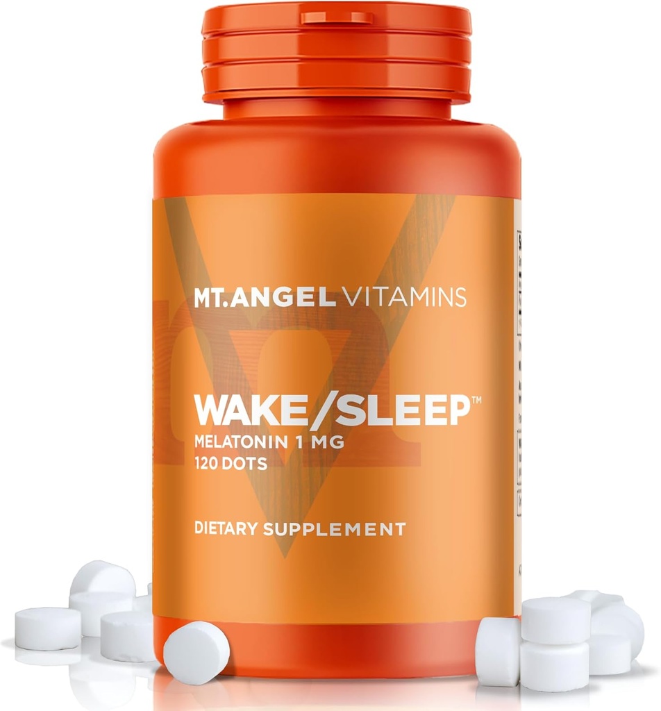 Mt. Angel Βιταμίνες - Wake/Sleep Dots, Μελατονίνη 1 MG (120 κουκκίδες)