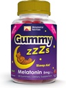 Gummy ZZZs Melatonin - Sleep Gummies 5 mg - Strawberry Flavor - 90 Kont - Vegan-Friendly, Gelatin ve Gluten Free - Halal ve Kosher Onaylandı - Erkekler ve Kadınlar için Gece Zaman Gummies