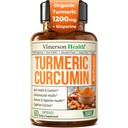 Turmeric Curcumin Supplement with Black Pepper Extract - Υψηλής ισχύος οργανική κουρκουμάς 1200mg & 95% κουρκουμινοειδή για την κοινή & πυγμή υγεία - Κοινό συμπλήρωμα υποστήριξης - 60 κάψουλες Vegan Curcuma