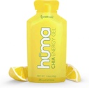 Huma Chia Energy Gel, Lemonade, 12 Gels, 25 mg Caffeine - Endurance Egzersiz Egzersiz Için Premier Spor Beslenme
