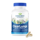 RidgeCrest Herbals ClearLungs Extra Strength, Φυσικός Πνεύμονας, Ρινική Φόρμουλα Υγείας, Bronchial, αναπνευστικό, Sinus, Mucus Support (60 Caps, 30 Serv)