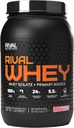 Rivalus Rivalwhey - Strawberry Creme 2lb -% 100 Whey proteini, Whey Proteini birincil Kaynağı, Temiz Beslenme Profili, BCAAs, ABD'de Hiçbir Baned Substances, Made in USA