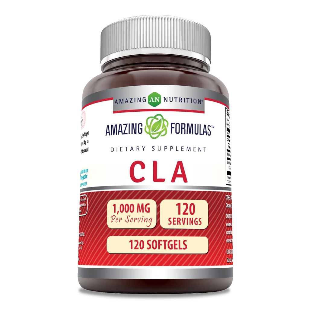 Amazing Formulas CLAEnergy Acid Supplement | 1000 Mg per Service | Softgels | Non-GMO | Gluten-Free | Made in USA (1 Pack, Count 240)