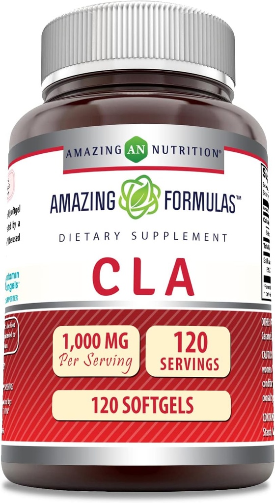 Amazing Formulas CLAEnergy Acid Supplement | 1000 Mg per Service | Softgels | Non-GMO | Gluten-Free | Made in USA (1 Pack, Count 240)