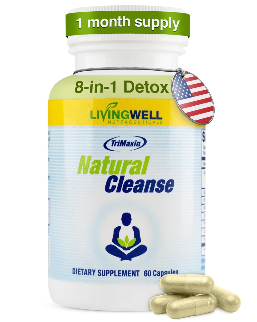Günlük Detox - Kilo Flush için Kolon Temizser, Bowel Hareket Stomach Bloating için Supplements, Digestive Health, Premium Cleanse Formula for Men and Women, 60 Count Count Count