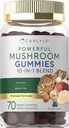 Carlyle Mushroom Supplement Gummies | 70 Vegan Gummies | 10in-1 Mix | Non-GMO ve Gluten Ücretsiz