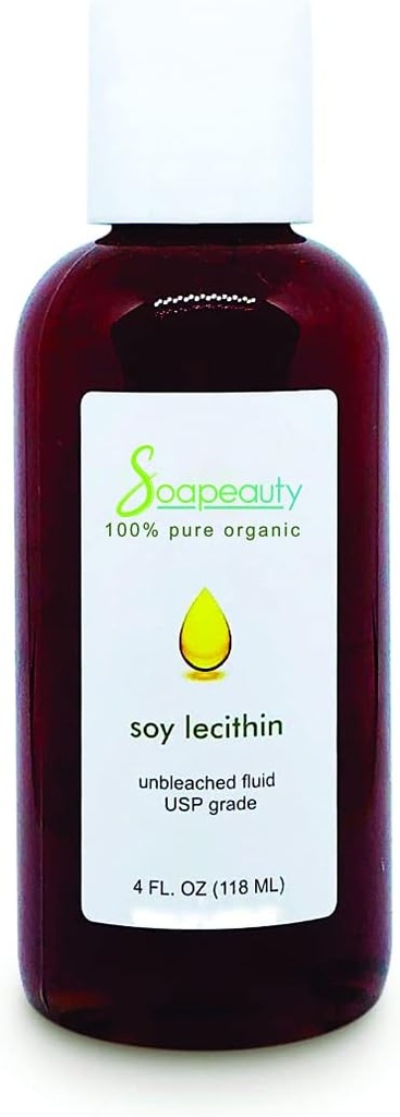 Soapeauty Lecithin Soy Unbleached Akışkan Sıvı Cilt Saç Çığ Sağlığı 4 OZ'e 7 LBS (Size: 8 OZ)