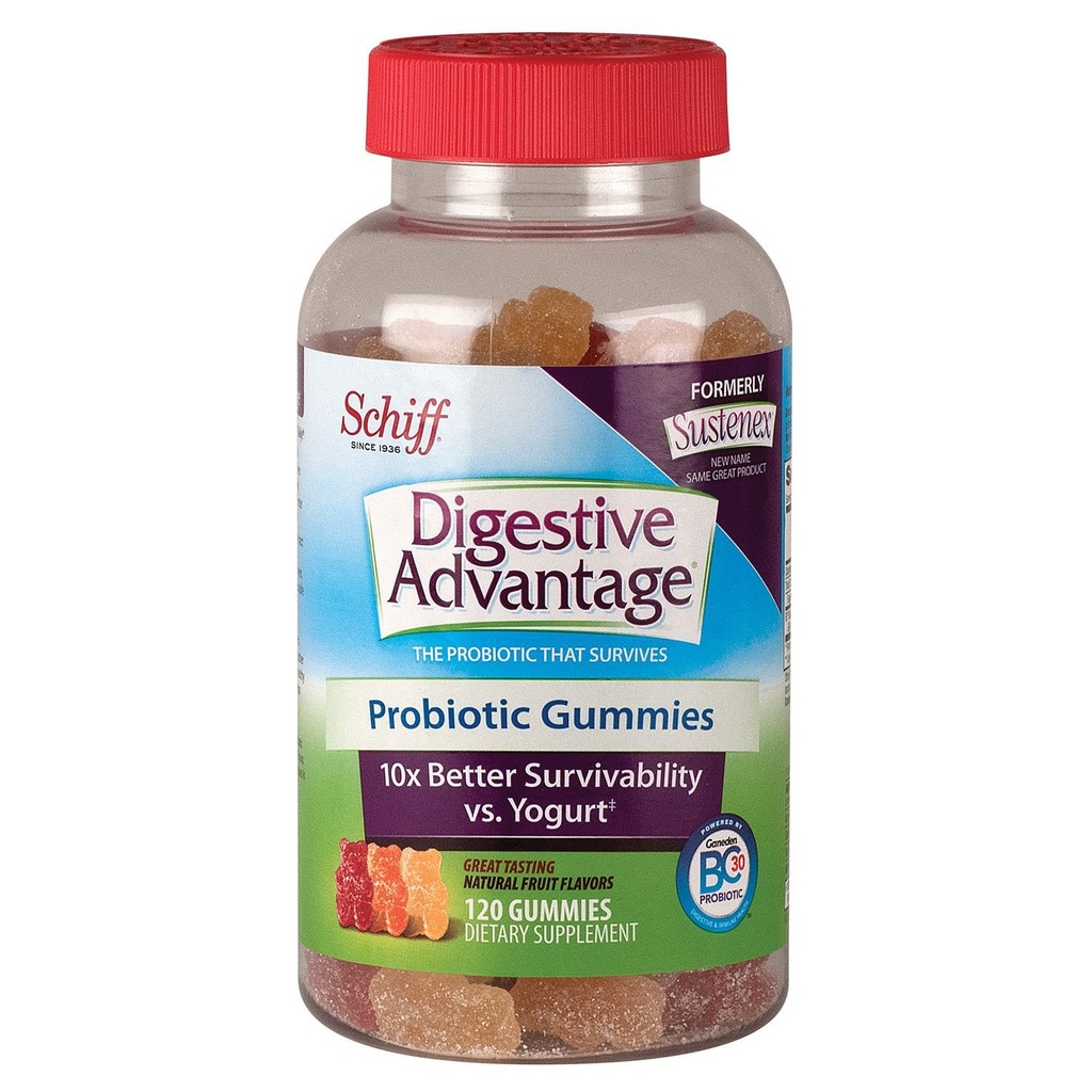 Schiff Digestive Avantaj Probiyotik Gummies, 120 Kont, 2 Paket