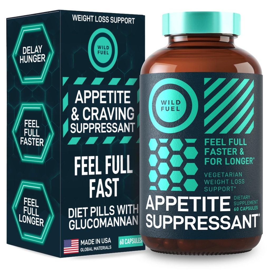 Kilo kaybı için Suppressant - Diyet Pills Kadınlar ve Erkekler için Hızlı Çalışıyor - Garcinia Cambogia, Glucomannan, White Kidney Bean Carb Blocker ve Fat Burner - 60 Veggie Caps