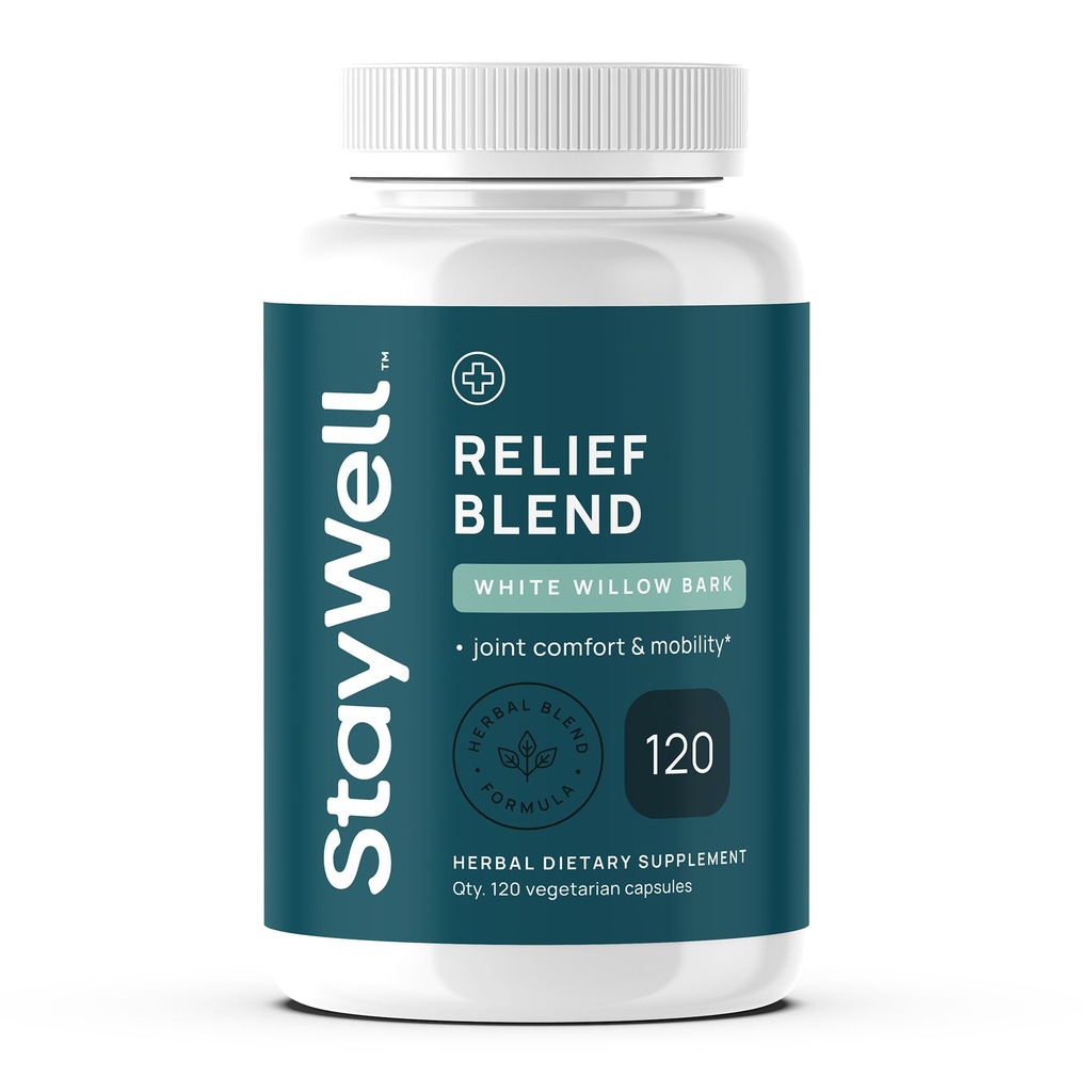 Pain Relief- White Willow Bark Extract, Devil's Claw, Turmeric, Boswellia, Bromelain ve Ginger Premium Ekstraksiyon