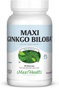 Maxi Health Ginkgo Biloba - Beyin ve Circulation Formula - 90 Capsules - Kosher (QGB)