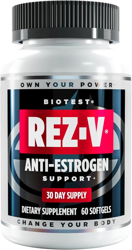 Biotest Rez-V - Anti-Estrogen Desteği + Hücre Sağlığı - 60 Softgels