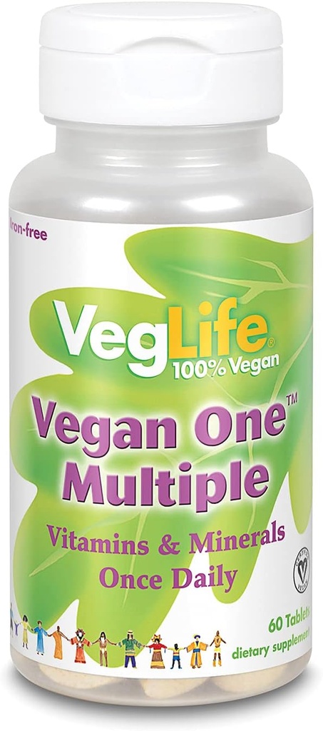 VegLife Vegan One Multi Iron Free Vegan Tablet, 60 Kont