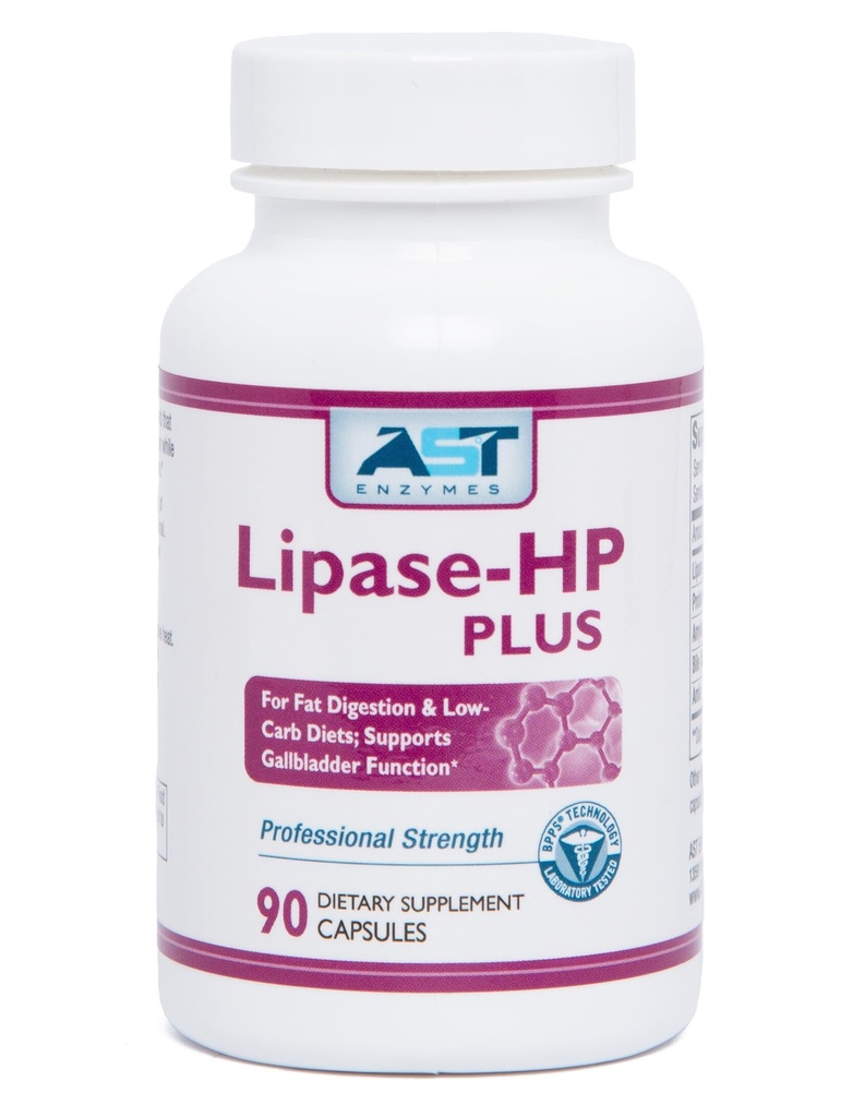 AST Enzymes Lipase-HP Plus – 90 Vejetaryen Capsules - Pergestive Enzymes for Fatty Foods – Keto Diyet Digestive Enzyme Formula