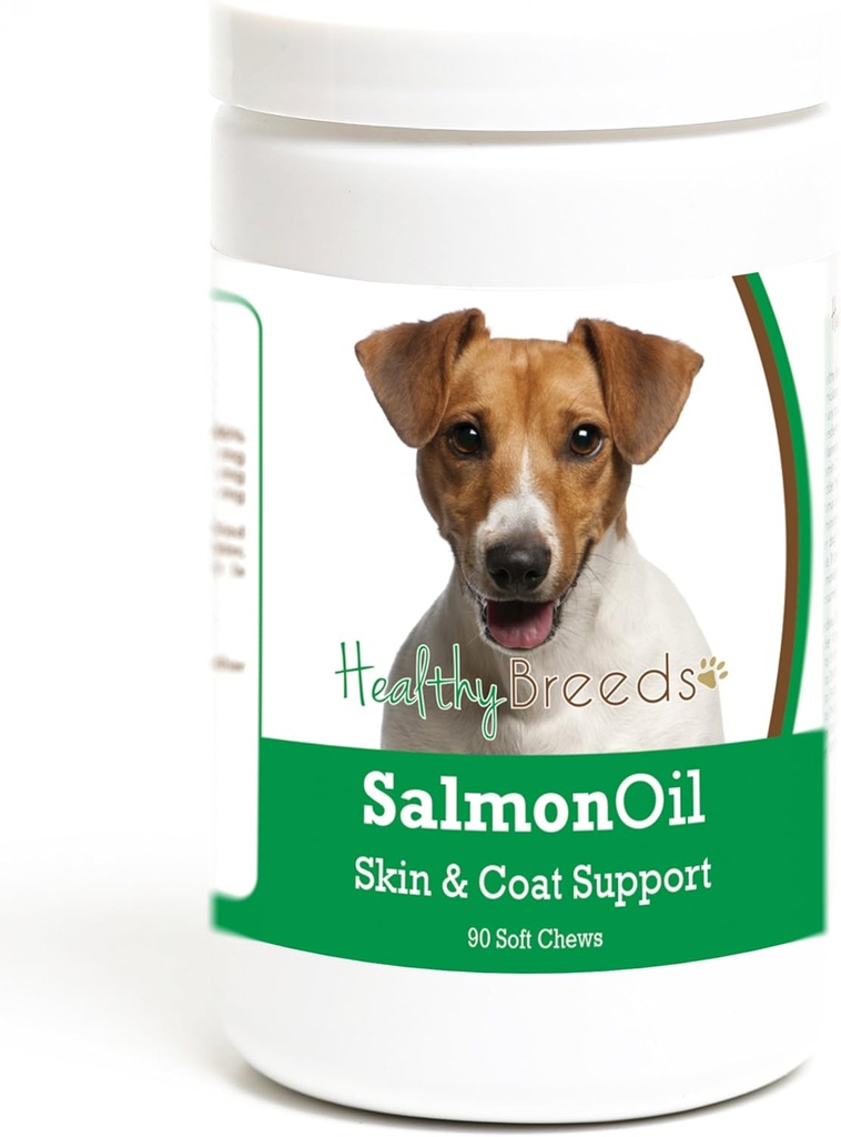 Sağlıklı Breeds Jack Russell Terrier Salmon Oil Yumuşak Chews 90 Kont