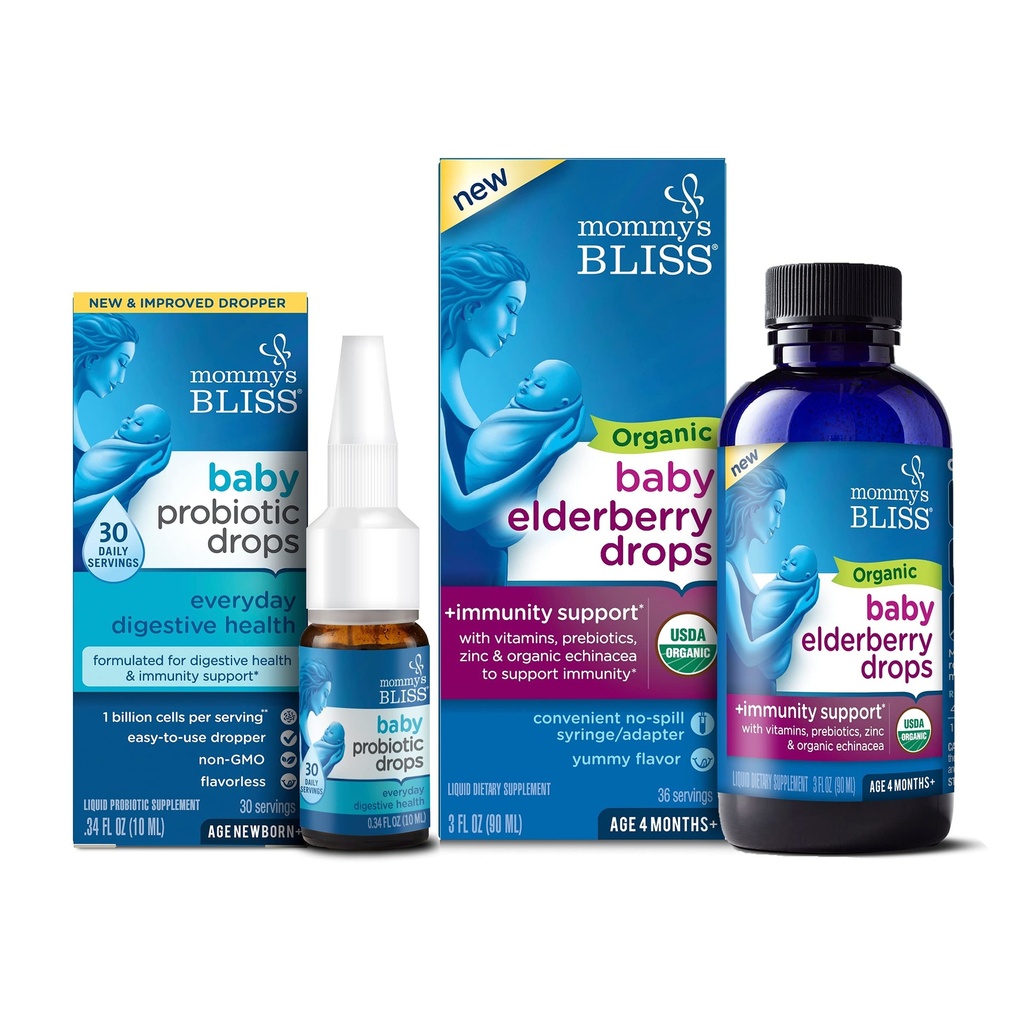 Anne'nin Bliss Bebek Probiyotik Drops Her gün 30 Hizmetler (Polonya Bebek Yaşlıları 36 Hizmetle 1), Destek Bebek Immunity