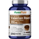NusaPure Valerian Root 20:1 Extract, 250 mg Ισοδύναμο με 5000mg ανά Veggie Caps, 250 Count, Vegan, Non-GMO, Bioperine