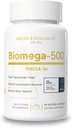 Biotics Research Biomega 500 Omega 3 Fish Oil Supplement, Yüksek derecede İncelenmiş Fish Oil with EPA/DHA, Omega 3 Fatty asit, Supports Immune and Cardiovascular 90 Softgel Capsules