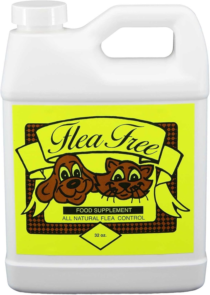 Flea-Free Pure Organic Food Supplement ve Natural Pet Products , 32 Ounce
