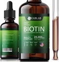 FabLab Biotin, Collagen, Keratin ve Saw Palmett 25000msg Ekstraksiyon - Yetişkinler için Sağlıklı Saç Skin & Nails, No Filler, No Stearate-Anti Aging Collagen Vitamins for Men & Women- 2 Fl Oz