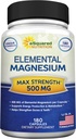 aSquared Nutrition Proprietary Magnesium 500mg – Υψηλή απορρόφηση Μαγνήσιο Κιτρικό & Οξείδιο – 180 κάψουλες Veggie, 180 ημέρες προσφοράς – ΗΠΑ Formulated & Third-Party Tested