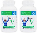 SuperV (2 Pack) Καλύτερη Αλκαλίνη διαδικασία — Ενεργοποιώντας & Αποτοξινώνοντας πολυβιταμίνη — Βιταμίνες & Ορυκτά με Digestive Ένζυμα, Superfoods και Βότανα