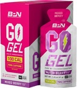 BARE PERFORMANCE NUTRITION, BPN Go Gel Endurance, 24g of Carbohidrats & 100 Calories per Pack, Vegan + Gluten Free Run Gel, 10 Single-Serving Packs, Caffeinated Karma Berry
