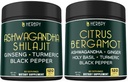 Sche 5in1 Ashwagandha Shilajit & 6in1 Citrus Bergamot Supplements