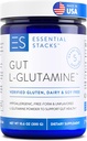 Essential Stacks Gut L-Glutamine Toz - ABD'de özel olarak yapılır - Gut Health için Saf L Glutamine Toz (60 Hizmet, Unflavored)