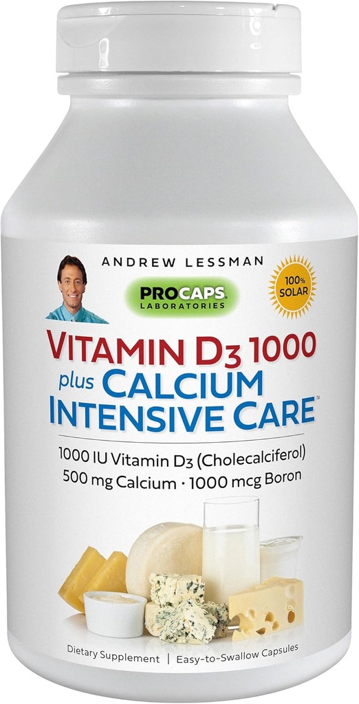ANDREW LESS VitaminMAN D3 1000 Plusuba Yoğun Bakım 60 Capsules - Temelde, Adiyo Aborpsiyon, Supports Bone Health, Health Muscle Function. Gentle, Easy-to-Absorb. Katkı yok