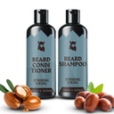 Viking Ayıd Spuan ve Durumer Set - 4 Fl Oz Her, Fresh Masculine Scent - Erkekler için Ayılı Yıkama ve Durumer - Temizler & Softens, Argan & Jojoba Oil - Sulfate & Paraben Free