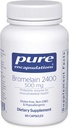 Pure Encapsulations Bromelain 2400 500 mg - Digestive Support & Musculoskeletal Health - Supports Commons & Muscle Recovery* - Proteolytic Enzymes - Vegan - 60 Capsules