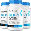 (3 Pack) GlucoBoost Capsules, Resmi GlucoBoost GLP-1 ATM, Tüm Doğal Formula sabit Sağlıklı Seviyeleri korumak için, Premium Kan Destek Vitaminleri, Gluco Boost Review (180 Capsules)