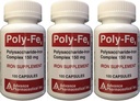 Polysaccharide Iron Kompleksi 150 mg Capsules 3 Total 300 Capsules için Iron Supplement 100 Capsules